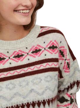 Jersey Vila Vicilia Jacquard para Mujer Multicolor