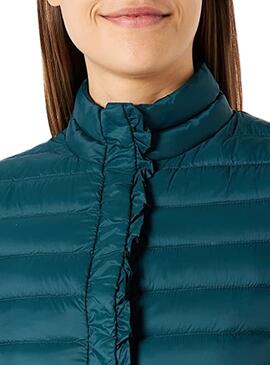 Chaqueta Naf Naf Acolchada Mujer Azul Petróleo