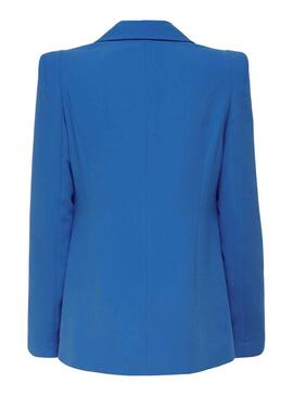 Americana azul electrico online mujer