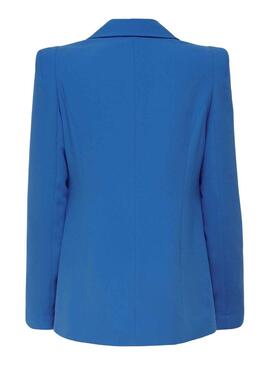 Blazer Only Gry Botones para Mujer Azul Eléctrico