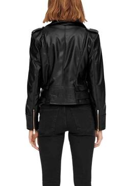 Chaquera Only Ea Faux Biker para Mujer Negra