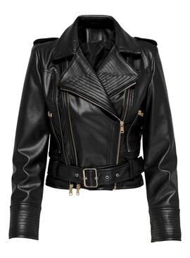 Chaquera Only Ea Faux Biker para Mujer Negra