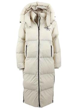 Chaqueta Calvin Klein Puffer para Mujer Beige