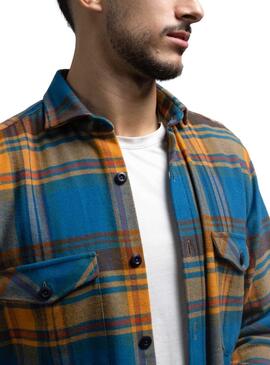 Sobrecamisa Klout Highland Cuadros Hombre Azul