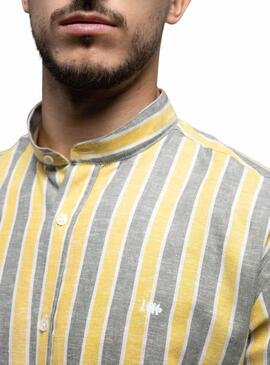 Camisa Klout Alborada Rayas para Hombre Amarilla