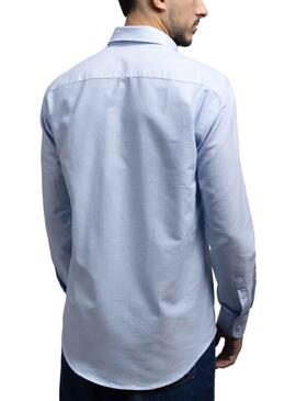 Camisa Klout Oxford Celeste para Hombre