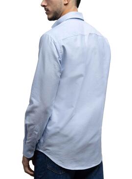 Camisa Klout Oxford Celeste para Hombre