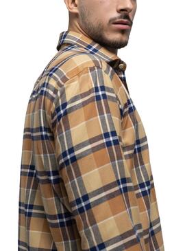 Camisa Klout Camel Cuadros para Hombre