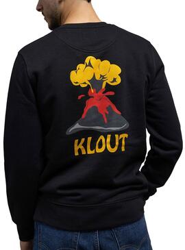 Sudadera Klout Volcano Negro para Hombre y Mujer