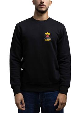 Sudadera Klout Volcano Negro para Hombre y Mujer