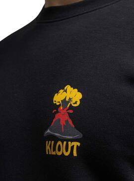 Sudadera Klout Volcano Negro para Hombre y Mujer