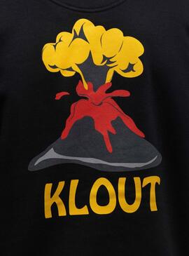 Sudadera Klout Volcano Negro para Hombre y Mujer