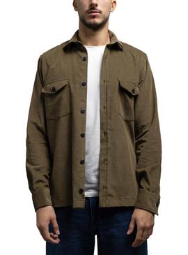 Sobrecamisa Klout Corduroy Verde para Hombre