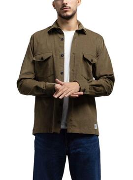 Sobrecamisa Klout Corduroy Verde para Hombre