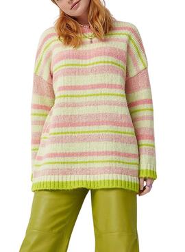 Jersey Only Abby Life Rayas Rosa Para Mujer