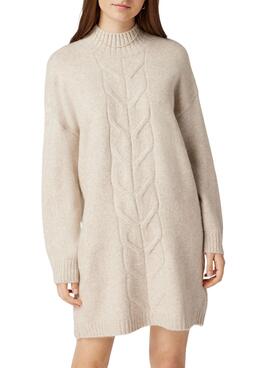 Vestido Only Mica Espiga para Mujer Beige