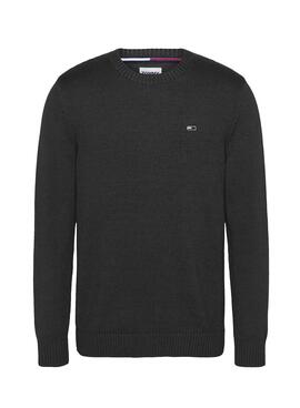 Jersey Tommy Jeans Essential Negro Para Hombre