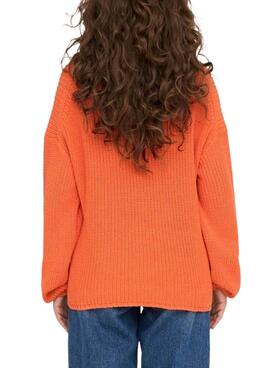 Jersey Only Bella Life Relaxed para Mujer Naranja