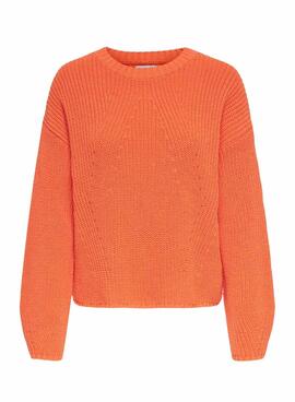 Jersey Only Bella Life Relaxed para Mujer Naranja