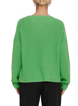 Jersey Only Bella Life Relaxed para Mujer Verde