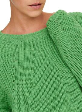 Jersey Only Bella Life Relaxed para Mujer Verde