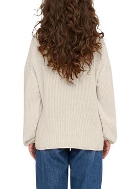 Jersey Only Bella Life Relaxed para Mujer Beige