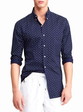 Camisa Polo Ralph Lauren Anclas Azul Hombre