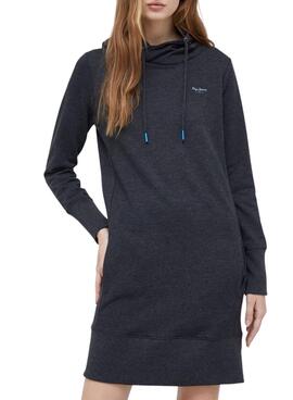 Vestido Pepe Jeans Gisela Sudadera Gris Mujer