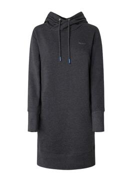 Vestido Pepe Jeans Gisela Sudadera Gris Mujer