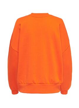 Sudadera Only Gisa Relax para Mujer Naranja