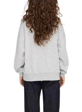 Sudadera Only Gisa Relax para Mujer Gris