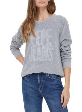 Sudadera Pepe Jeans Ruby Gris Para Mujer