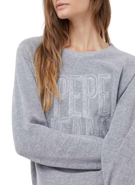 Sudadera Pepe Jeans Ruby Gris Para Mujer