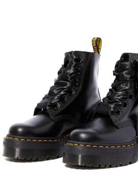 Botas Dr Martens Molly Plataforma Negro Para Mujer