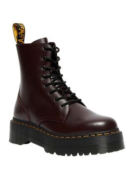 Botas Dr Martens Jadon Smooth Burgundy Para Mujer