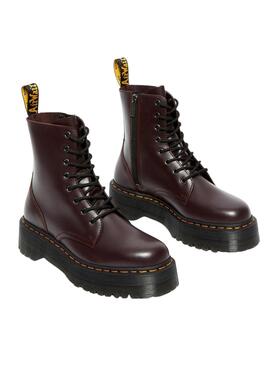 Botas Dr Martens Jadon Smooth Burgundy Para Mujer