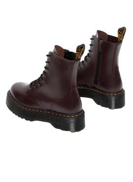 Botas Dr Martens Jadon Smooth Burgundy Para Mujer