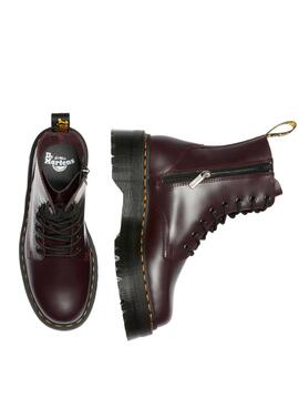 Botas Dr Martens Jadon Smooth Burgundy Para Mujer