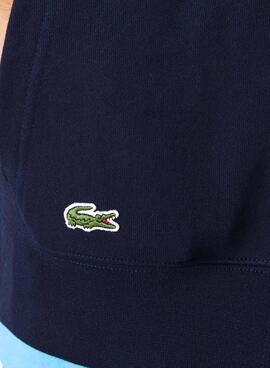 Sudadera Lacoste Cremallera Marino Para Hombre