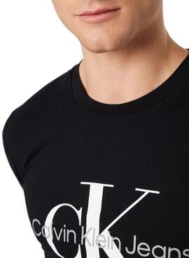 Camiseta Calvin Klein Institutional Hombre Negra 