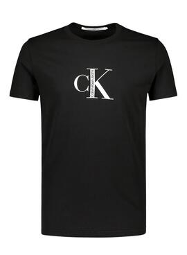 Camiseta Calvin Klein Institutional Hombre Negra 