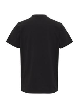 Camiseta Tommy Jeans Logo Negro Para Hombre
