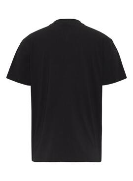 Camiseta Tommy Jeans Essential Serif Hombre Negra