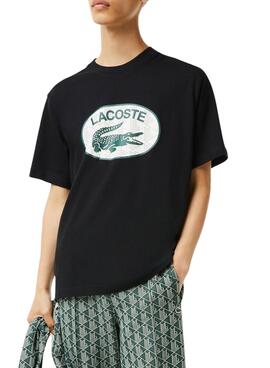 Camiseta Lacoste Regular Fit para Hombre Negra