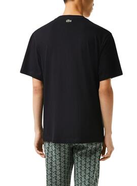 Camiseta Lacoste Regular Fit para Hombre Negra