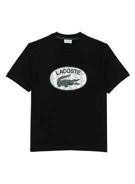 Camiseta Lacoste Regular Fit para Hombre Negra