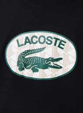 Camiseta Lacoste Regular Fit para Hombre Negra