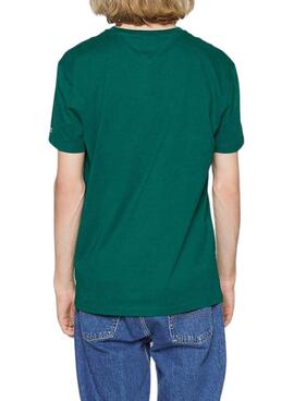 Camiseta Tommy Jeans Essential Serif Verde Hombre