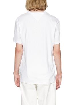 Camiseta Tommy Jeans Essential Serif Hombre Blanca