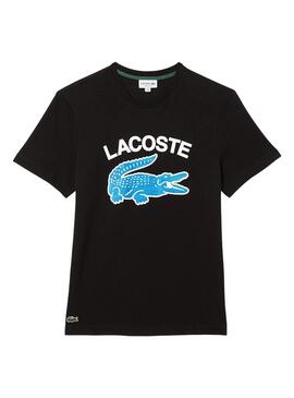 Camiseta Lacoste Regular Fit Negro para Hombre